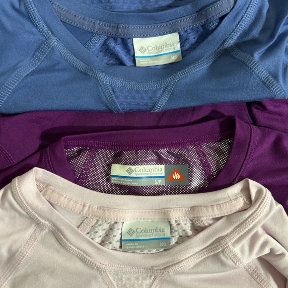 Columbia Tops - Columbia women.s' Short Sleeve Performance Tees - Blue, Purple, Light Pink